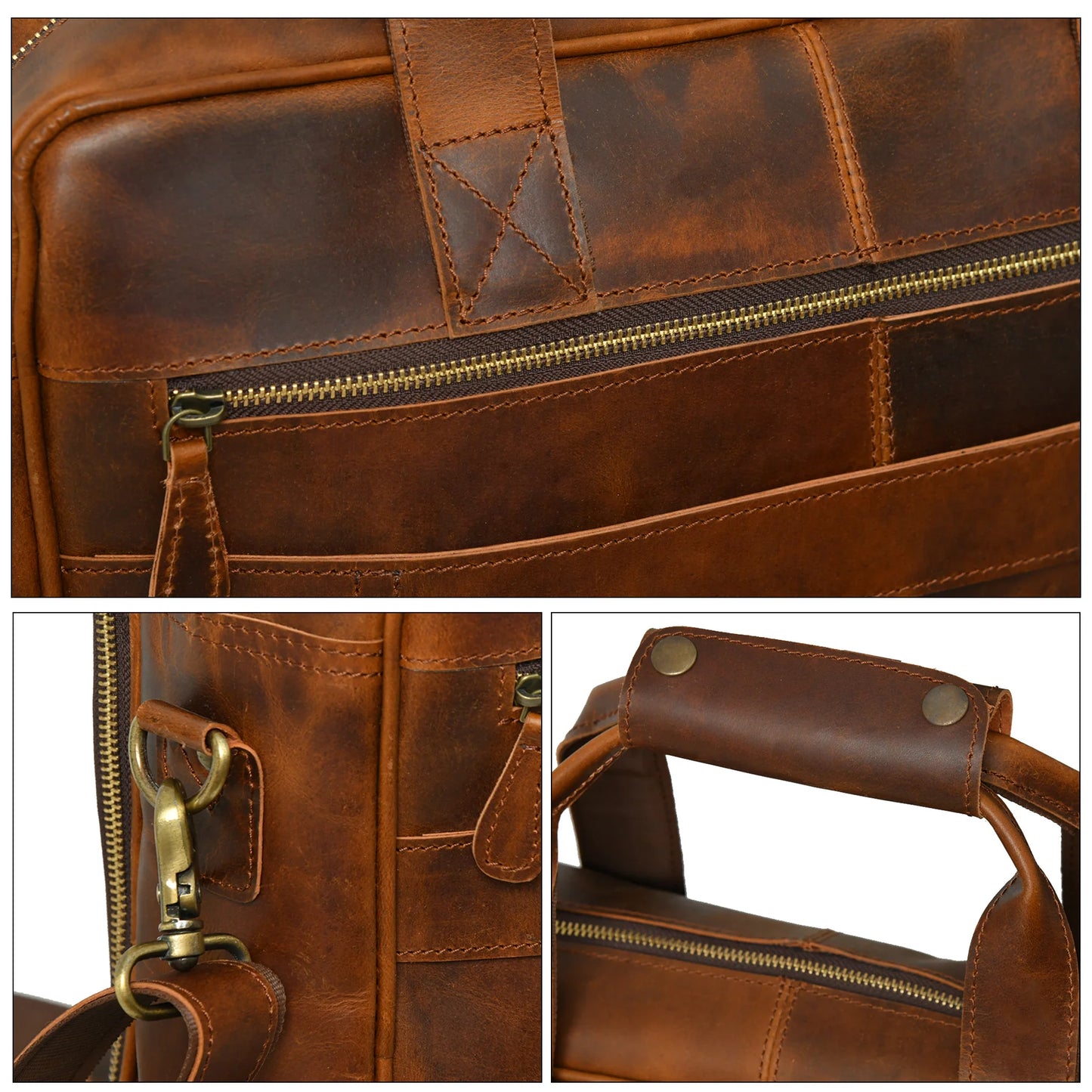 Buffalo Leather Laptop Briefcase Bag Series 1