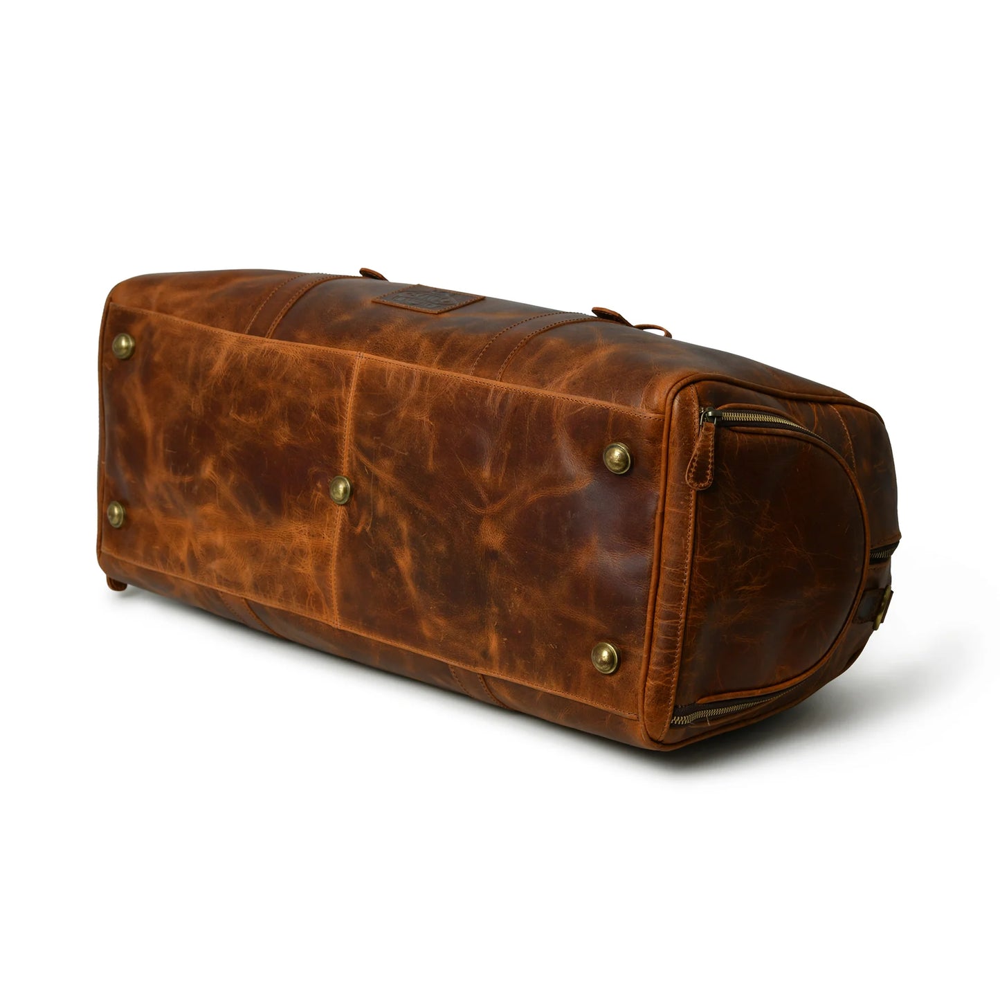 Buffalo Leather Overnight Bag - Saddle Tint